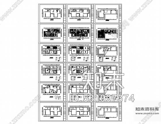 某三层别墅平面设计图施工图下载【ID:531997374】