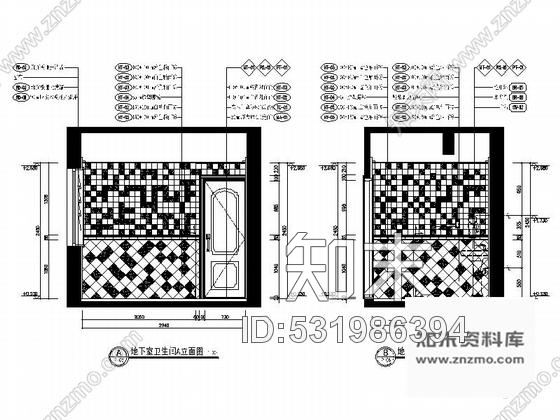 施工图广东夏日地中海三层别墅样板房室内设计施工图含效果cad施工图下载【ID:531986394】