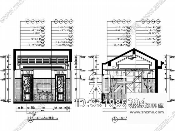 施工图广东夏日地中海三层别墅样板房室内设计施工图含效果cad施工图下载【ID:531986394】