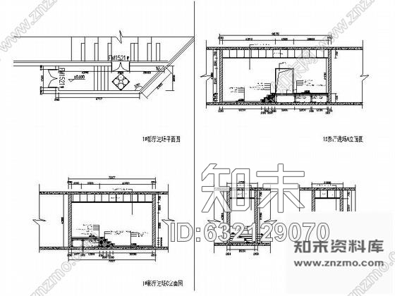 施工图某电影院1号影厅室内装修图施工图下载【ID:632129070】