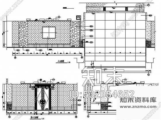 施工图会议中心公共走廊装修图cad施工图下载【ID:532054652】