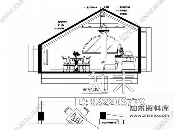 图块/节点别墅休闲区立面图cad施工图下载【ID:832206779】