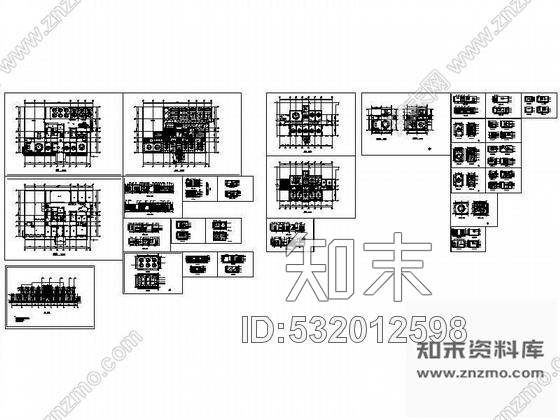 施工图某餐馆装修设计图cad施工图下载【ID:532012598】