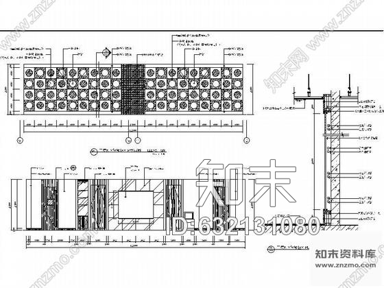 施工图某会所KTV包厢装修图cad施工图下载【ID:632131080】