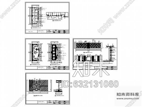 施工图某会所KTV包厢装修图cad施工图下载【ID:632131080】