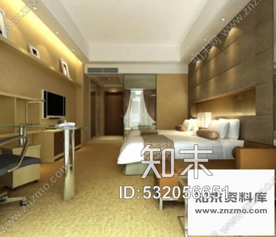 施工图现代风某星级酒店室内装修图含效果cad施工图下载【ID:532056651】