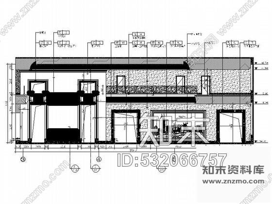 施工图高档江景现代售楼处CAD设计装修图cad施工图下载【ID:532066757】