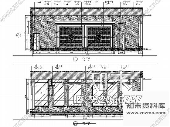 施工图高档江景现代售楼处CAD设计装修图cad施工图下载【ID:532066757】