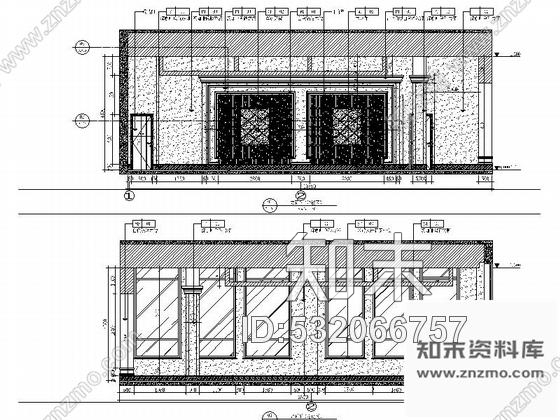 施工图高档江景现代售楼处CAD设计装修图cad施工图下载【ID:532066757】