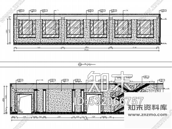 施工图高档江景现代售楼处CAD设计装修图cad施工图下载【ID:532066757】