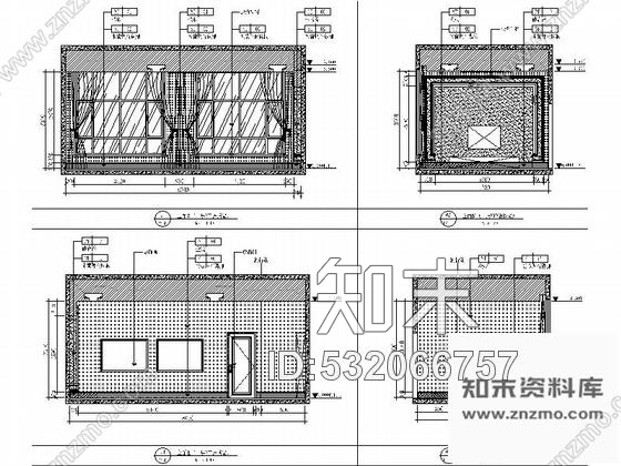 施工图高档江景现代售楼处CAD设计装修图cad施工图下载【ID:532066757】