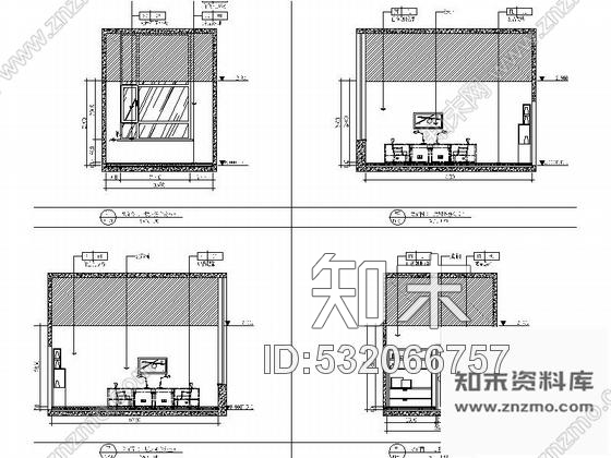 施工图高档江景现代售楼处CAD设计装修图cad施工图下载【ID:532066757】