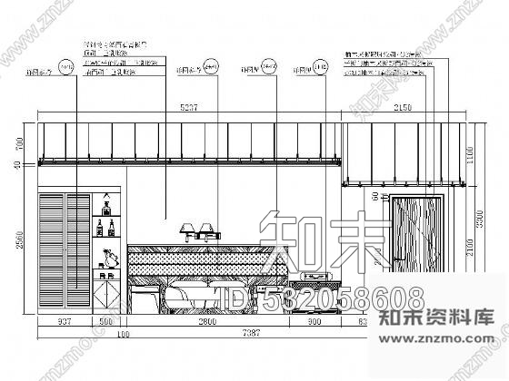 施工图某大酒店局部室内客房装修施工图cad施工图下载【ID:532058608】