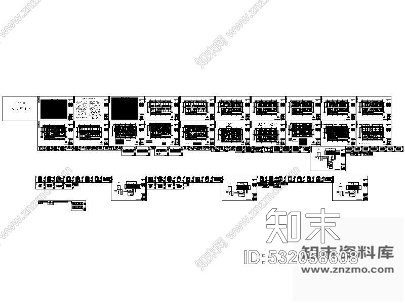 施工图某大酒店局部室内客房装修施工图cad施工图下载【ID:532058608】