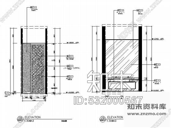 施工图原创青花瓷般明净素雅火锅店CAD施工图含实景照片施工图下载【ID:532000567】