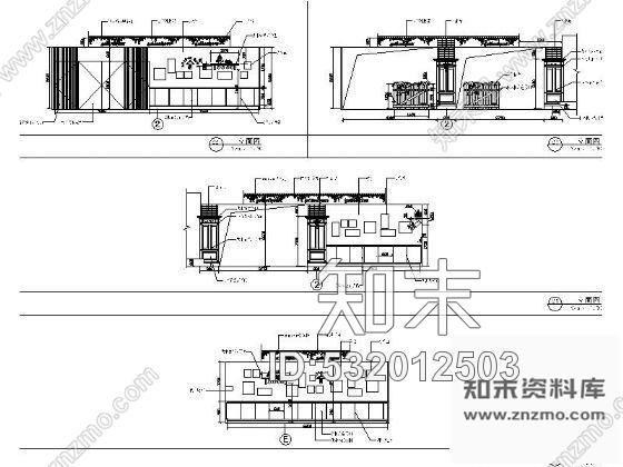 施工图沈阳某国际广场餐厅装修图cad施工图下载【ID:532012503】