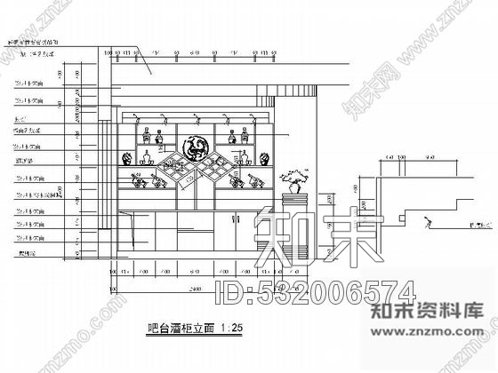 施工图浙江某时尚特色餐厅室内装修施工图cad施工图下载【ID:532006574】