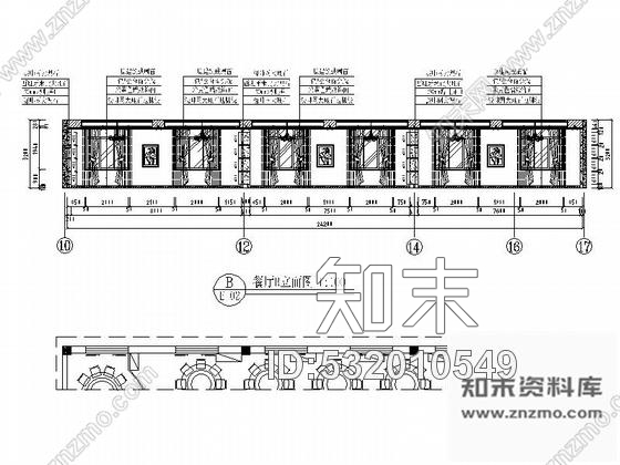 施工图内蒙古现代酒店餐厅施工图含效果cad施工图下载【ID:532010549】