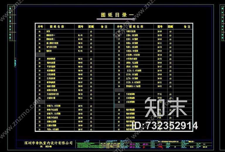 华日·城市理想A2户型样板房施工图施工图下载【ID:732352914】