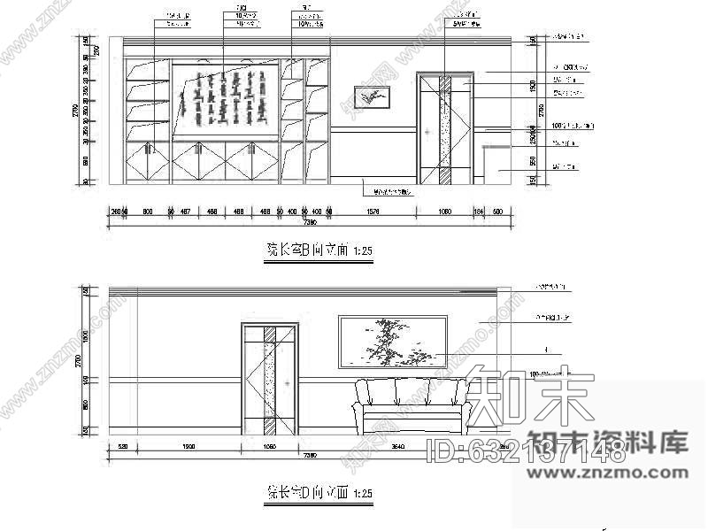 施工图某法院办公楼装修图(含效果图)cad施工图下载【ID:632137148】