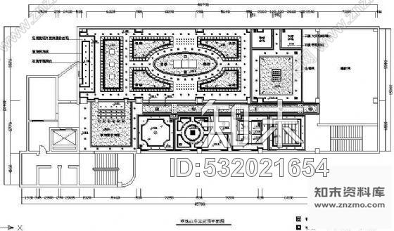 施工图某酒店三层装修图施工图下载【ID:532021654】