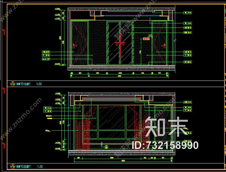 北京万科翡翠丨现代简奢样板房丨CAD施工图+设计方案前期方案、后期深化+物料...cad施工图下载【ID:732158990】