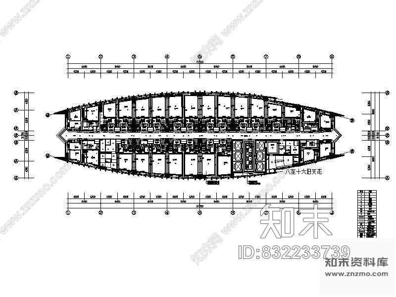 图块/节点厦门某国际商务大酒店平面cad施工图下载【ID:832233739】