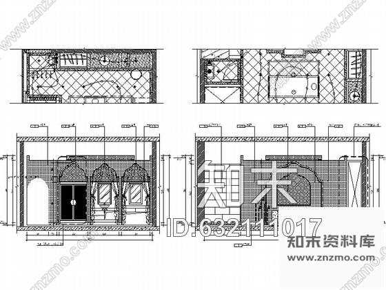 施工图养生会所单人SPA室内装修图cad施工图下载【ID:632111017】