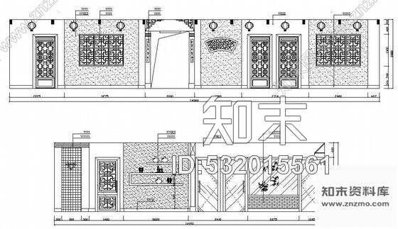 施工图某茶馆设计施工图cad施工图下载【ID:532015561】