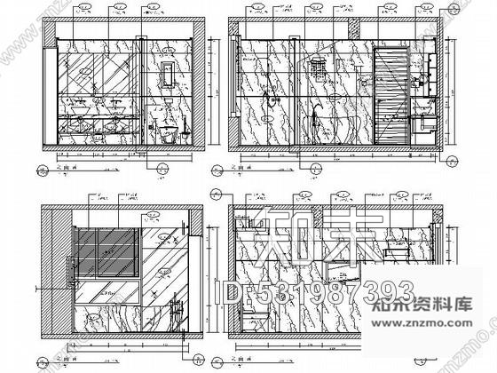 施工图安徽某山水居别墅室内设计全套施工图cad施工图下载【ID:531987393】