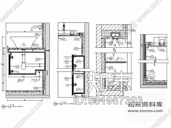 施工图安徽某山水居别墅室内设计全套施工图cad施工图下载【ID:531987393】