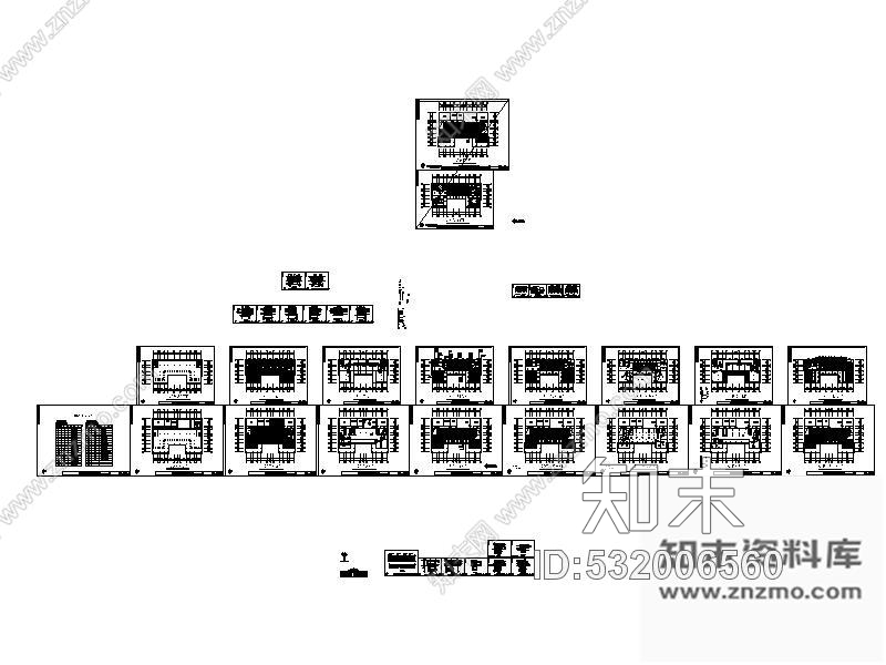 施工图明清民居某饭庄室内装修图cad施工图下载【ID:532006560】