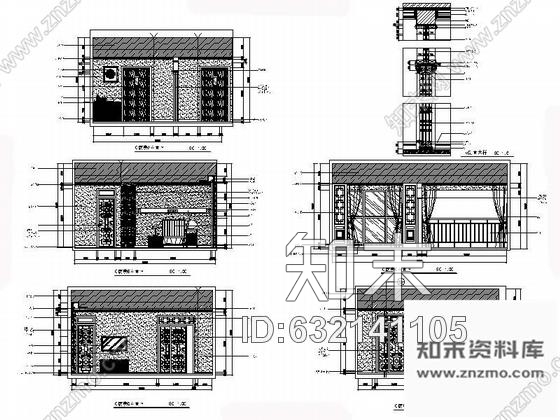 施工图重庆清新优雅三级甲等中医院住院楼室内装修施工图cad施工图下载【ID:632141105】