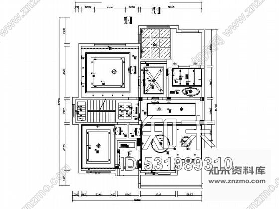 施工图豪华时尚三层别墅室内设计方案含效果cad施工图下载【ID:531989310】