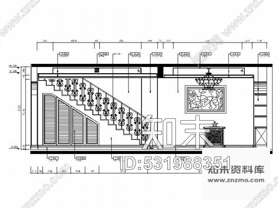 施工图欧式风格双层别墅样板房装修图cad施工图下载【ID:531988351】