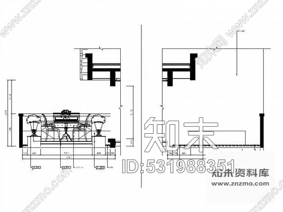 施工图欧式风格双层别墅样板房装修图cad施工图下载【ID:531988351】