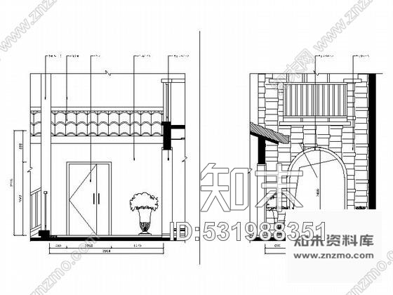 施工图欧式风格双层别墅样板房装修图cad施工图下载【ID:531988351】