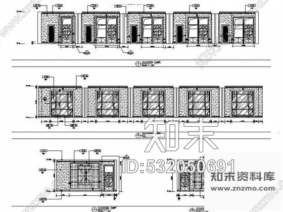 施工图安徽某知名酒店餐饮区装修图含效果cad施工图下载【ID:532050691】