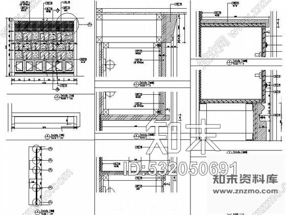 施工图安徽某知名酒店餐饮区装修图含效果cad施工图下载【ID:532050691】