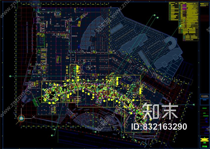 青岛华润中心万象城购物中心施工图下载【ID:832163290】