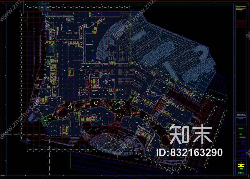 青岛华润中心万象城购物中心施工图下载【ID:832163290】