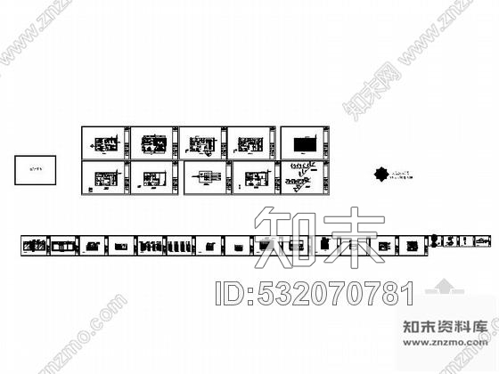 施工图四川某连锁美甲店室内装修施工图含效果cad施工图下载【ID:532070781】