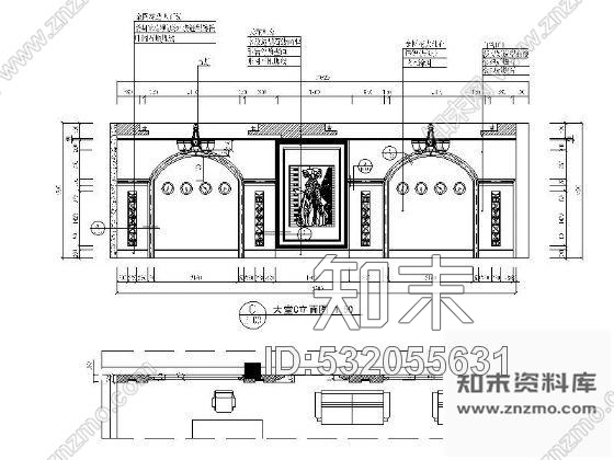 施工图内蒙古经典气派酒店室内装修图含效果cad施工图下载【ID:532055631】