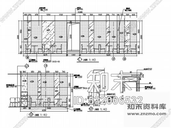 施工图山东某购物广场中心KFC装修施工图cad施工图下载【ID:532006532】