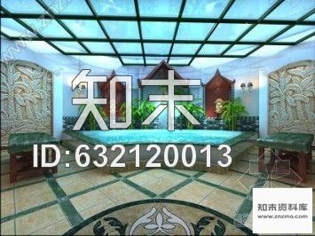 施工图热带雨林度假休闲会所(含效果图)cad施工图下载【ID:632120013】