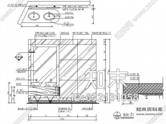 施工图休闲俱乐部卫生间装修图cad施工图下载【ID:632131058】