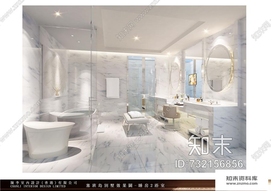 香港陳李美国塞班岛高档别墅cad施工图下载【ID:732156856】