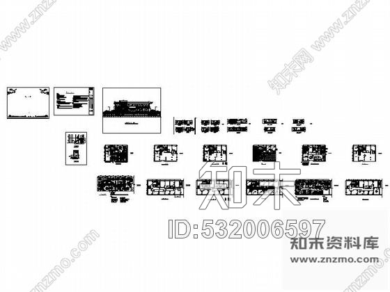 施工图四川豪华连锁肥牛餐厅室内设计CAD施工图cad施工图下载【ID:532006597】