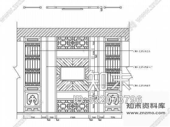 施工图中式风格家居用品专卖店室内设计装修图含效果cad施工图下载【ID:532073796】
