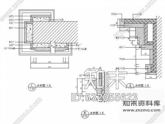 施工图内蒙古经典酒店大堂室内装修图含效果cad施工图下载【ID:532055623】